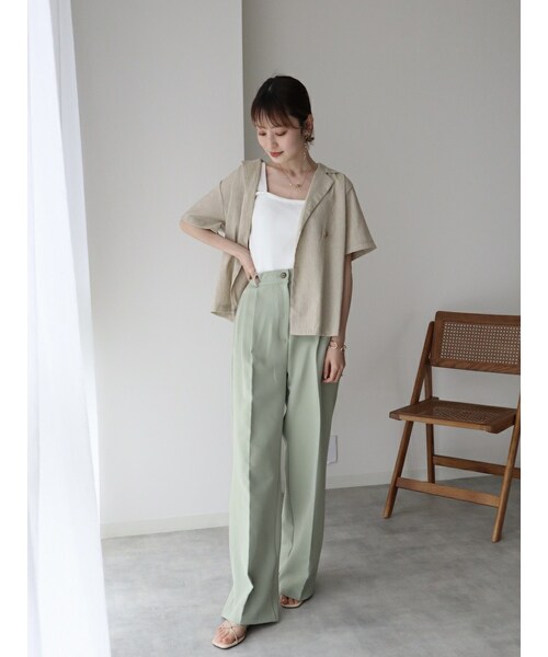 neam（ニーム）の「RIB KNIT TANK TOP（タンクトップ・レディース・ホワイト/グリーン/ブラック・free）」の10枚目の写真