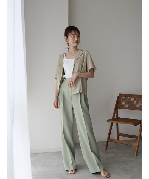 neam（ニーム）の「RIB KNIT TANK TOP（タンクトップ・レディース・ホワイト/グリーン/ブラック・free）」の11枚目の写真