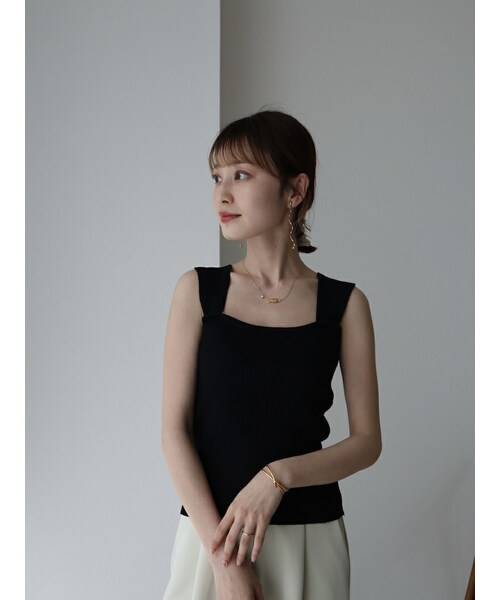 neam（ニーム）の「RIB KNIT TANK TOP（タンクトップ・レディース・ホワイト/グリーン/ブラック・free）」の22枚目の写真