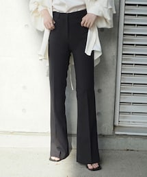semiflare wide slacks