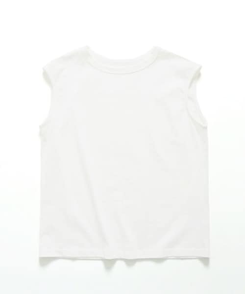 Crisp（クリスプ）の「フレンチスリーブTシャツ[c1wg3050]（Tシャツ/カットソー・レディース・ブラック/ホワイト・FREE）」の3枚目の写真