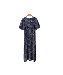 ENVYLOOK | ウエストタックパフ半袖Vネック花柄マキシワンピース(ワンピース)