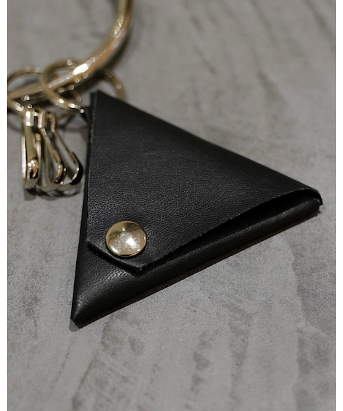 YohKi（ヨウキ）の「"Nisekawa" coin case & key ring（コインケース・レディース・ブラック/ライトブルー・FREE）」の3枚目の写真