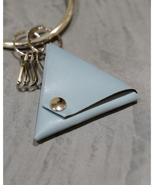 YohKi（ヨウキ）の「"Nisekawa" coin case & key ring（コインケース・レディース・ブラック/ライトブルー・FREE）」の5枚目の写真