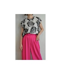 -- | リーフジャガードブラウス(シャツ/ブラウス)