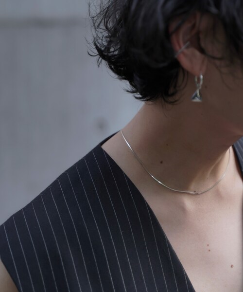 YohKi（ヨウキ）の「Snake chain necklace（ネックレス・レディース・シルバー・FREE）」の4枚目の写真