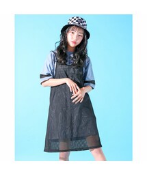 ZIDDY | 【ニコ☆プチ掲載】 チュールキャミワンピース ＋ Tシャツワンピース セット (130~160cm)(ワンピース)