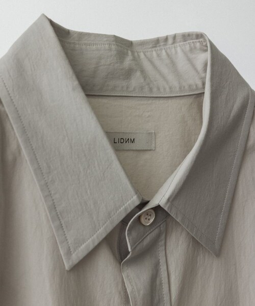 LIDNM（リドム）の「OOMI ZARASHI POPLIN SHIRT（シャツ/ブラウス・メンズ・ホワイト/グリーン・M/L）」の15枚目の写真