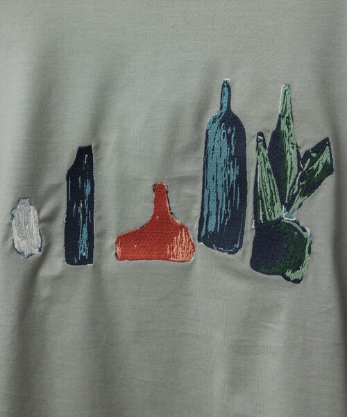 LIDNM（リドム）の「NICOLAS DE STAEL EMBROIDERY TEE（Tシャツ/カットソー・メンズ・グレー/グリーン・M/L）」の10枚目の写真