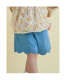 SLAP SLIP | スカラップ ギンガムチェック デニム ショートパンツ (90～130cm)(その他パンツ)