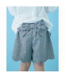 SLAP SLIP | スカラップ ギンガムチェック デニム ショートパンツ (90～130cm)(その他パンツ)