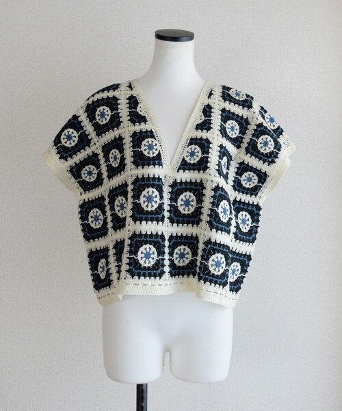 Marient（マリエント）の「かぎばりクラフトベスト（ベスト・レディース・グリーン/ブラック・FREE）」の2枚目の写真