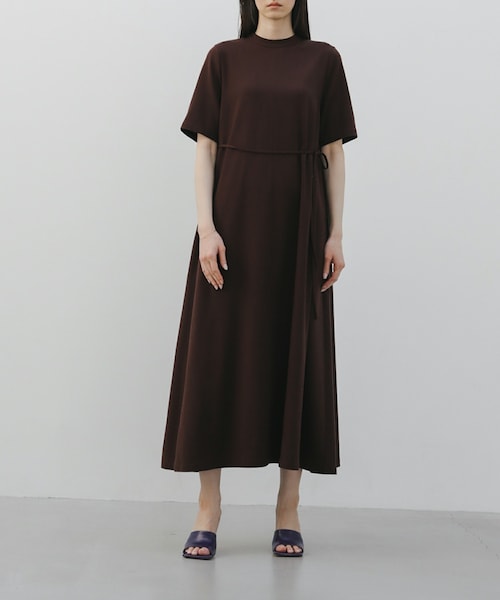 SIWEM（シウム）の「COROLLA DENIM DRESS（ワンピース・レディース・ブラウン・S/M/L）」の3枚目の写真