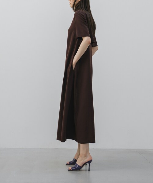 SIWEM（シウム）の「COROLLA DENIM DRESS（ワンピース・レディース・ブラウン・S/M/L）」の4枚目の写真