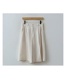 バックゴムダブルタックワイドハーフパンツ