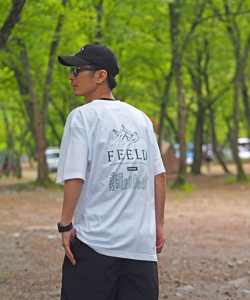 Leyline（レイライン）の「Feeld tee（Tシャツ/カットソー・レディース・ホワイト/グリーン・M/L/XL）」の5枚目の写真