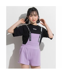 ZIDDY | サロペット + Tシャツ 2点 セット (130~160cm)(サロペット/オーバーオール)