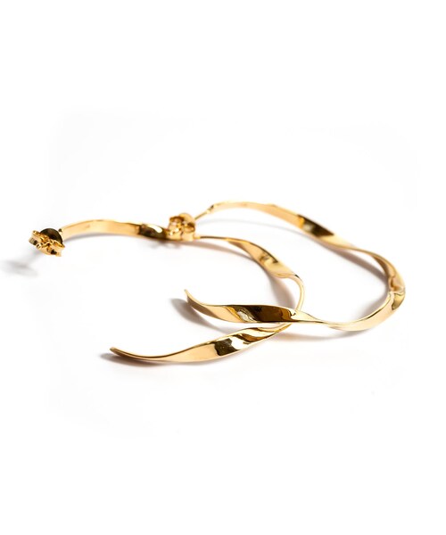 Ops.(オプス)の「Snoet Hoop Peirce RINDI -リンディ-(ピアス(両耳用)・レディース・シルバー/イエローゴールド・ONE SIZE)」の2枚目の写真