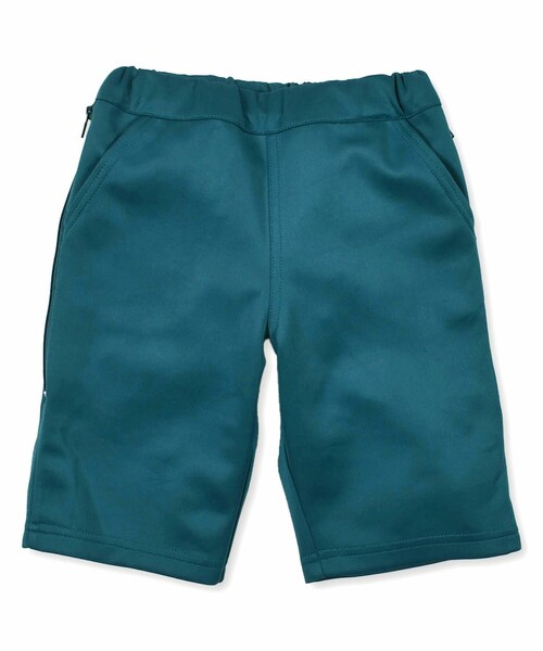 WASK（ワスク）の「5分丈 サイド ファスナー ジャージ メッシュ パンツ（100~160cm）（その他パンツ・キッズ・ブラック/グリーン・110）」の2枚目の写真