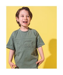 WASK | 【 速乾 】 WASK ロゴ くり抜き ビッグ 天竺 Tシャツ(100~160cm)(Tシャツ/カットソー)