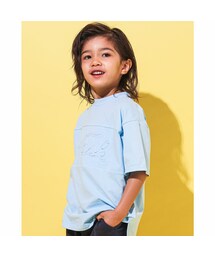 WASK | 【 速乾 】 WASK ロゴ くり抜き ビッグ 天竺 Tシャツ(100~160cm)(Tシャツ/カットソー)