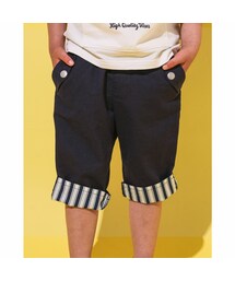 WASK | 6分丈 裾 ストライプ 麻 レーヨン パンツ(100~160cm)(その他パンツ)