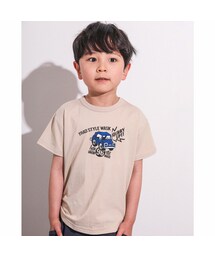WASK | 【 速乾 】 車 デザイン プリント 天竺 Tシャツ（100~160cm）(Tシャツ/カットソー)