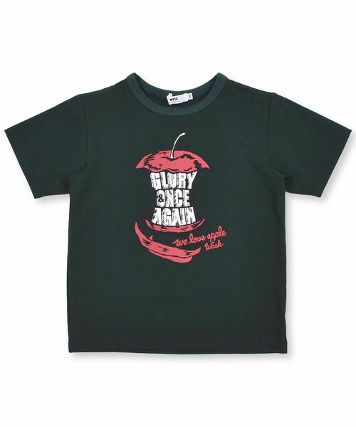 WASK（ワスク）の「【 接触冷感 】 アップル プリント Tシャツ（100～160cm）（Tシャツ/カットソー・キッズ・ブルー/グリーン・110）」の2枚目の写真