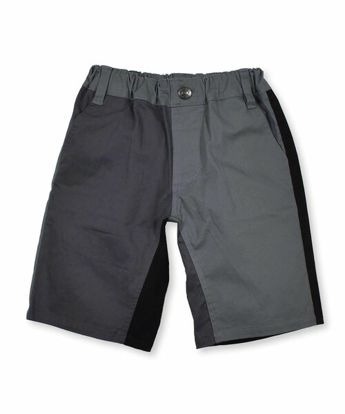 WASK(ワスク)の「5分丈 クレイジー 切り替え ストレッチ ツイル パンツ (100~160cm)(その他パンツ・キッズ・グリーン/ブラック・110)」の2枚目の写真