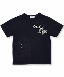WASK | 【 吸水 速乾 】 天竺 ファスナー ポケット　Tシャツ (100~160cm)(Tシャツ/カットソー)