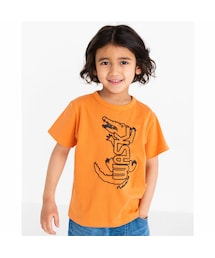 WASK | WASK ロゴ 天竺 ゾウ ワニ Tシャツ (S~LL）(Tシャツ/カットソー)