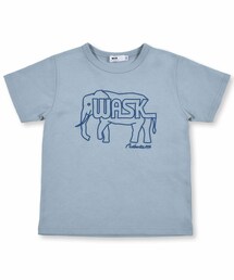 WASK | WASK ロゴ 天竺 ゾウ ワニ Tシャツ (S~LL）(Tシャツ/カットソー)