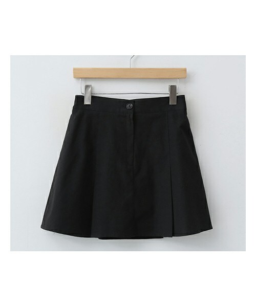 ENVYLOOK（エンビールック）の「パステルカラーバックゴムAラインプリーツミニスカート（スカート・レディース・베이지/핑크/블루/블랙・FREE(44-66)）」の2枚目の写真