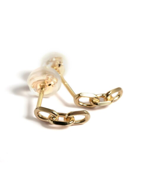 Ops.(オプス)の「10K Tiny Chain Link Pierce KATENA -カテナ- ピアス(ピアス(両耳用)・レディース・ゴールド・ONE SIZE)」の1枚目の写真