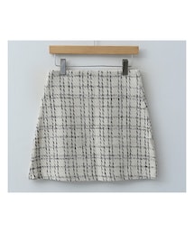 ENVYLOOK | チェックツイードAラインミニスカート(スカート)