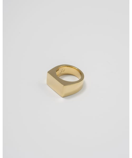 Scat(スキャット)の「"Proto" signet ring (GOLD)(リング・レディース・ゴールド・9号/11号/13号)」の1枚目の写真
