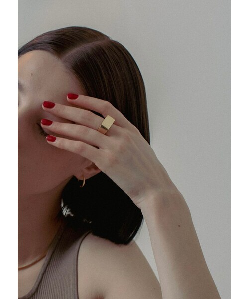 Scat(スキャット)の「"Proto" signet ring (GOLD)(リング・レディース・ゴールド・9号/11号/13号)」の2枚目の写真