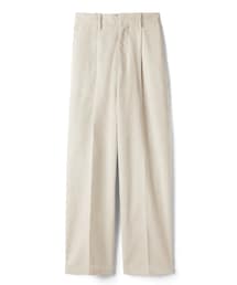 GRL | コットンリネン混センタープレスワイドパンツ(その他パンツ)