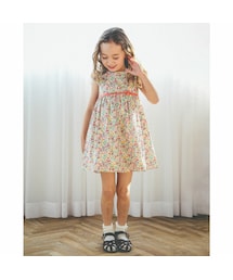 Tartine et Chocolat（タルティーヌエショコラ）の「【 お揃い 】 日本製 リバティ 花柄 プリント ( Annabella ) コットン ワンピース (90~140cm)（ワンピース・キッズ）」