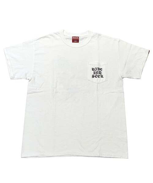HIDE AND SEEK（ハイドアンドシーク）の「HIDEANDSEEK(ハイドアンドシーク) / COLLAGE POCKET S/S TEE(22SS)(HT-050422)（Tシャツ/カットソー・メンズ・ホワイト・L）」の2枚目の写真