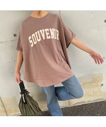 copine | ポンチョ型ロゴオーバーサイズTシャツ(3color)(Tシャツ/カットソー)