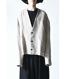 BISHOOL | BISHOOL Linen TSUNE-GI Jacket(ノーカラージャケット)