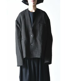 BISHOOL | BISHOOL Linen TSUNE-GI Jacket(ノーカラージャケット)