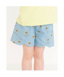 SLAP SLIP | 【 お揃い 】 ひまわり プリント 花柄 デニム ショートパンツ (90~130cm)(その他パンツ)