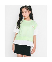 ZIDDY | レイヤード Tシャツ + スカパン セット (130~160cm)(Tシャツ/カットソー)