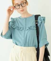 Crisp | ヨークフリルワッシャーブラウス[c1R3014](シャツ/ブラウス)