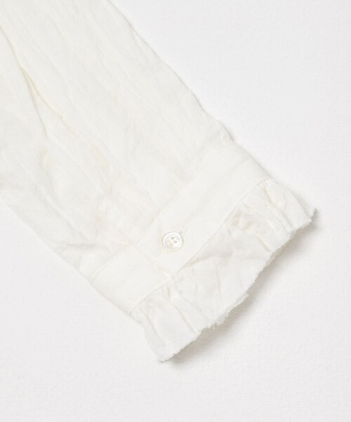 かぐれ（カグレ）の「コットンリネンフリルブラウス（シャツ/ブラウス・レディース・CHECK/NAVY/OFF・Free）」の18枚目の写真