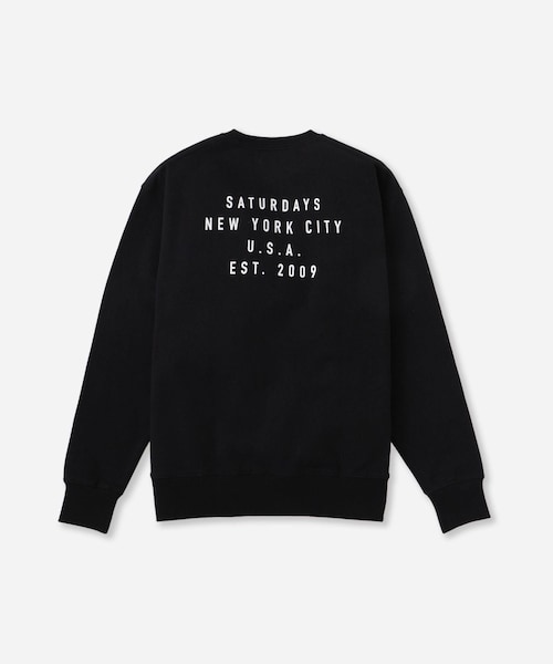 Saturdays NYC（サタデーズ ニューヨークシティ ）の「Bowery Established Crew Sweatshirt（スウェット・レディース・ブラック/ブラウン/グリーン・L/M/S）」の2枚目の写真