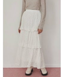 merry jenny | checkシアーテイアードスカート(スカート)