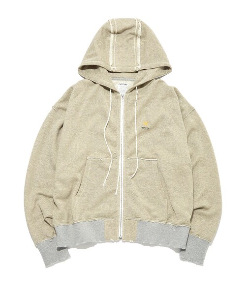 ADAM ET ROPE'(アダムエロペ)の「【FACCIES / ファッチーズ】TWINKLE SWEAT PK(パーカー・メンズ・グレー/ベージュ・2)」の1枚目の写真
